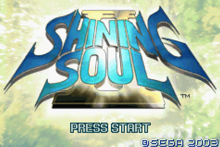Shining Soul II Title Screen